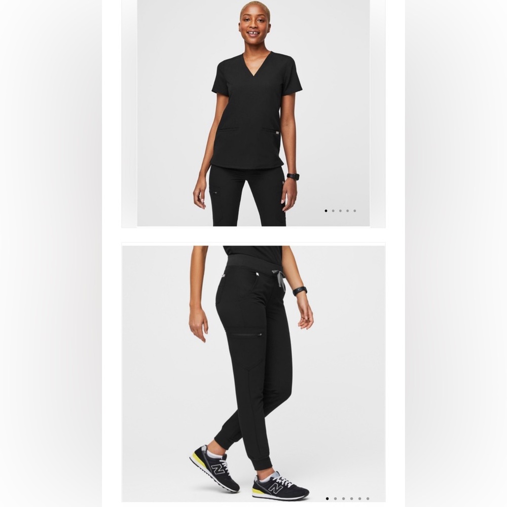 FIGS Black Scrub Set